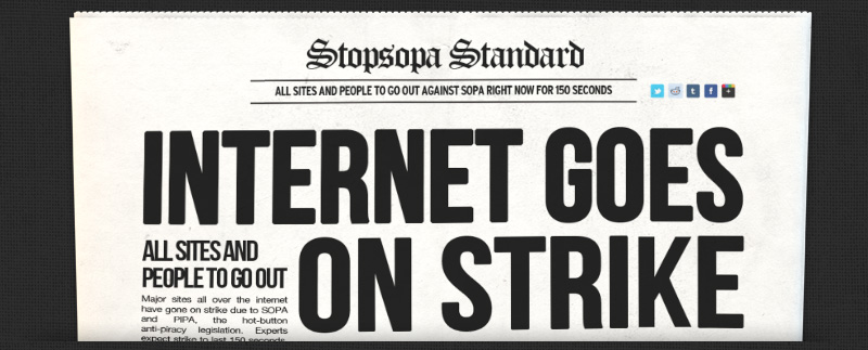 SOPA strike